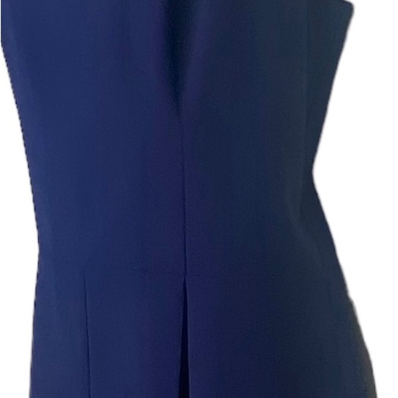 Design Lab Women’s 1 Piece Shorts Jumpsuit Romper L Navy Blue Sleeveless V-Neck - Picture 6 of 14